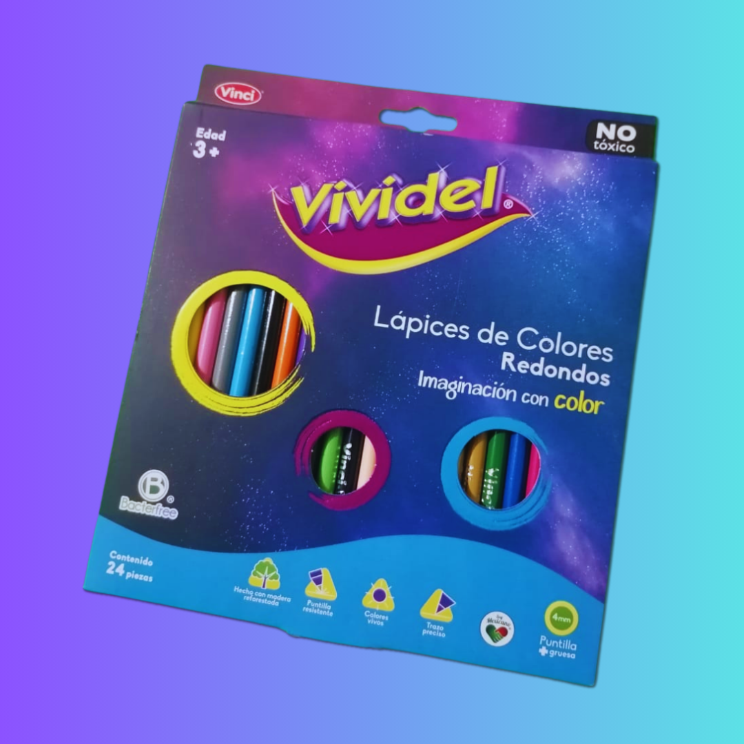 Colores vividel 24 pzas