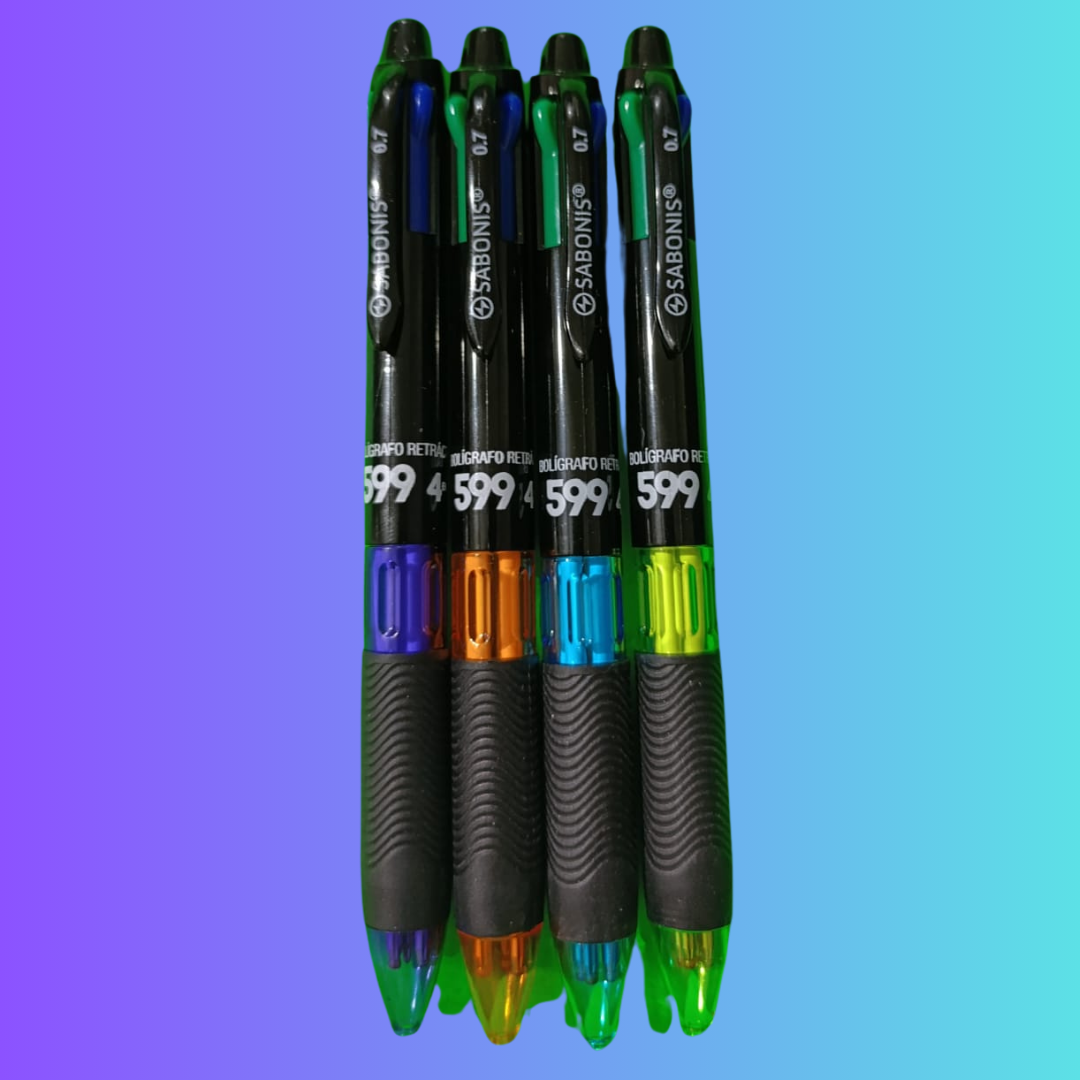 pluma 4 tintas