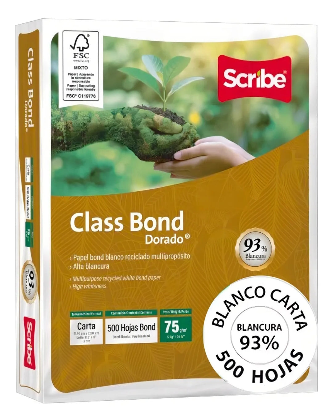 Hoja blanca tamaño carta