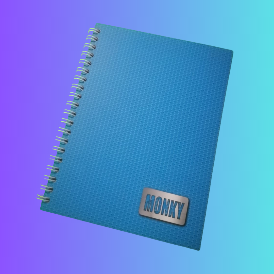 Cuaderno profesional pasta dura 100 hojas monky