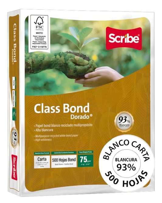 Hoja blanca tamaño carta